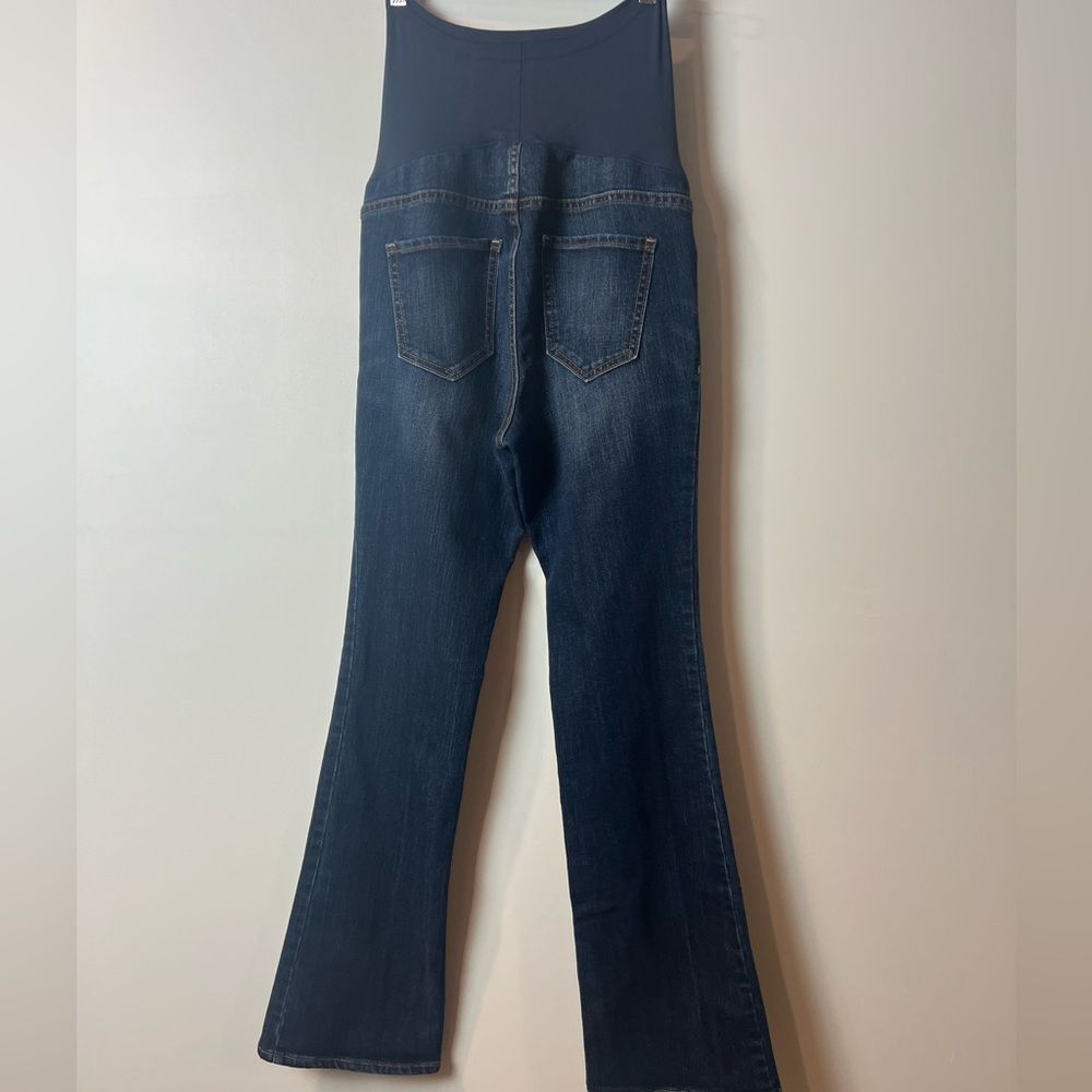 OLD NAVY Maternity Jeans full panel Bootcut SZ 4 Dark Wash